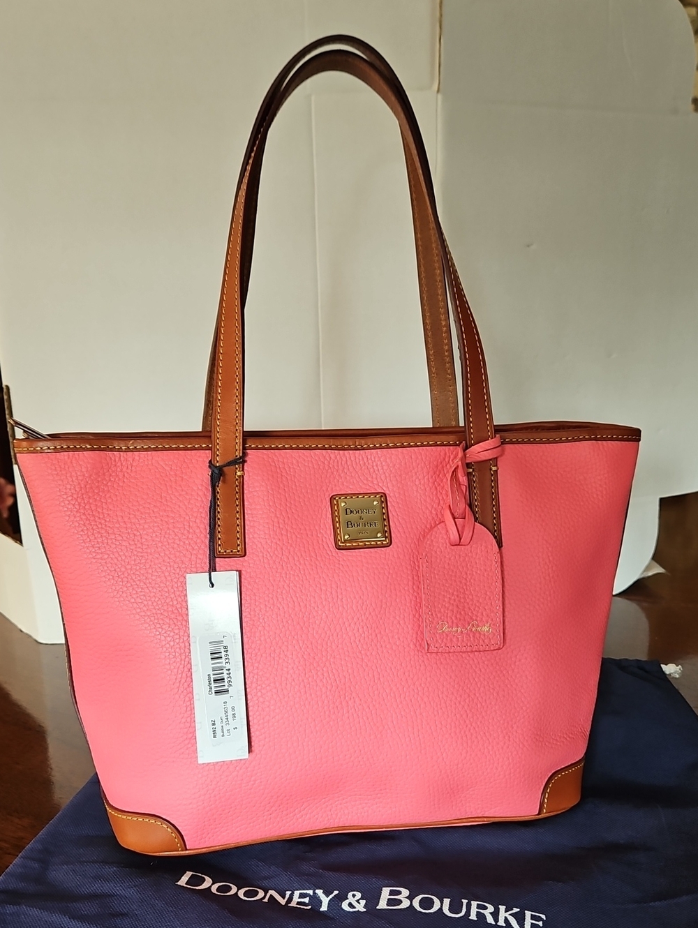 Dooney & Bourke Bubble Gum Charleston Pebble Leather Shopper